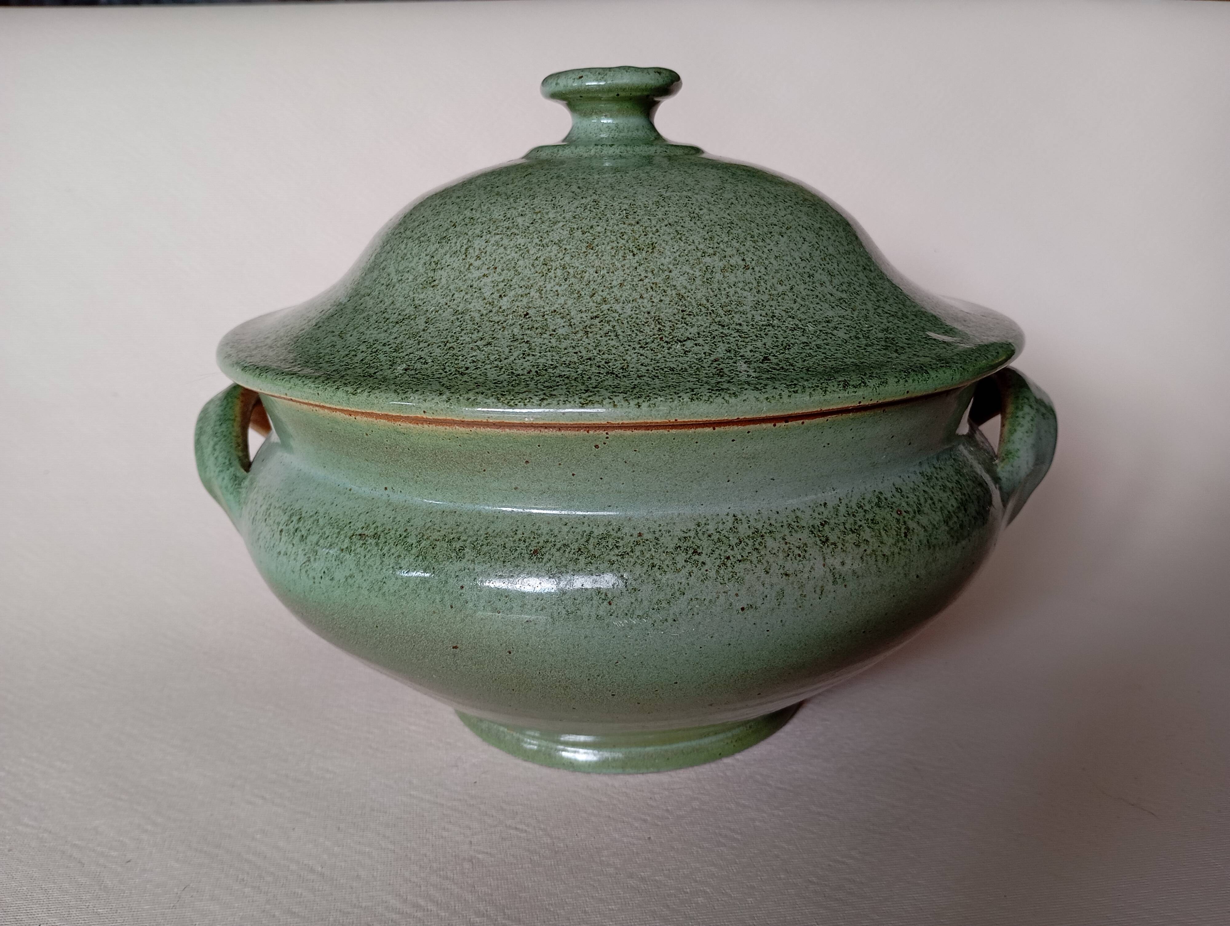 Handcrafted stoneware vegetable bowl