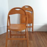 Lot of 2 folding chairs tunaet B751
