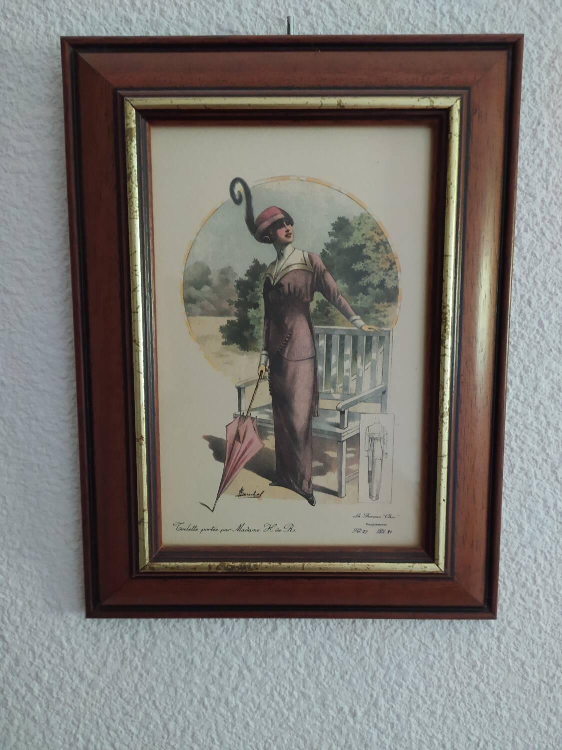 Framed fashion print
