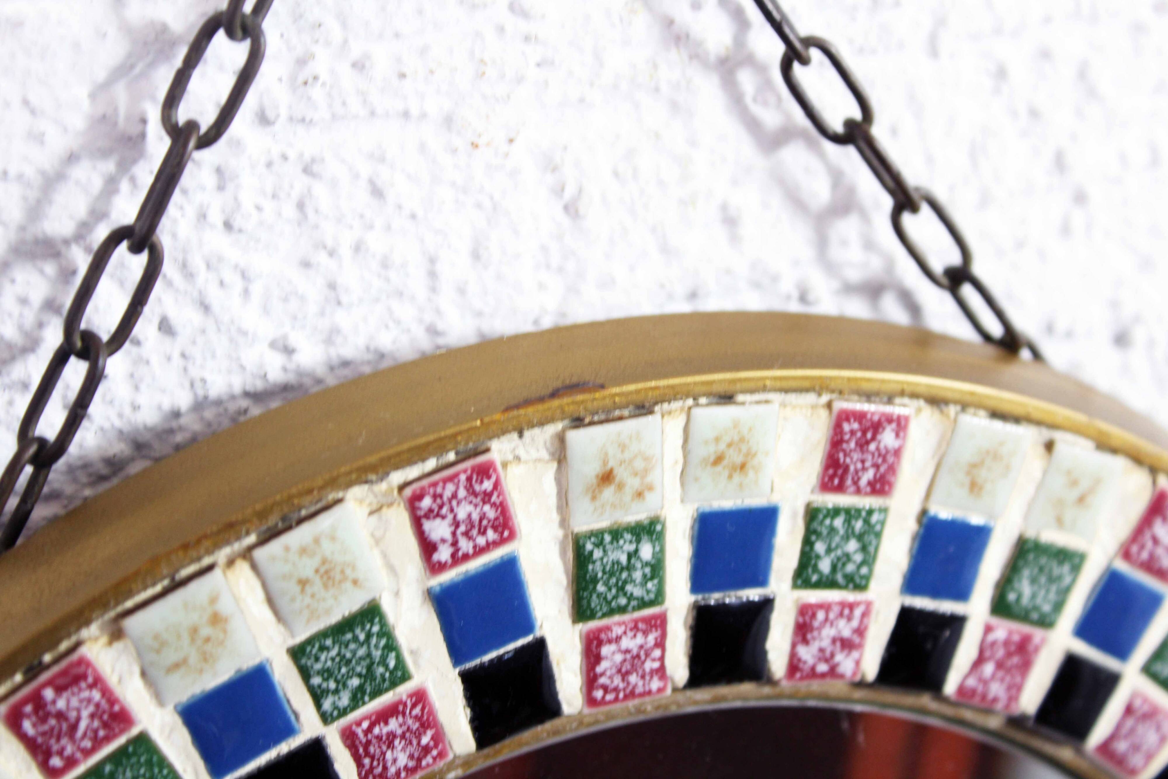 Vintage earthenware mirror 1970