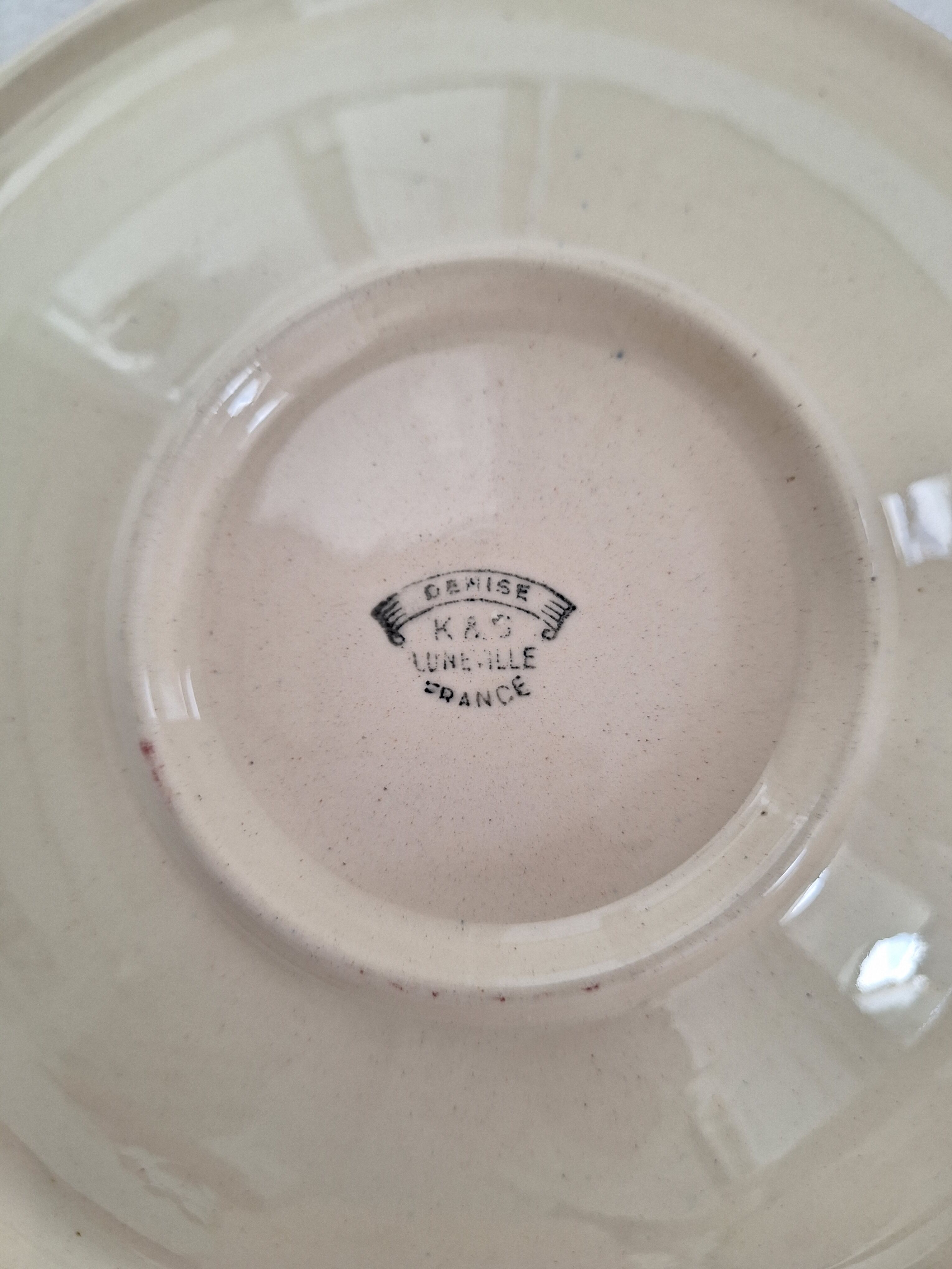 Vintage Luneville K&G plates