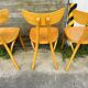 Suite de 6 chaises luterma modèle "Banane"