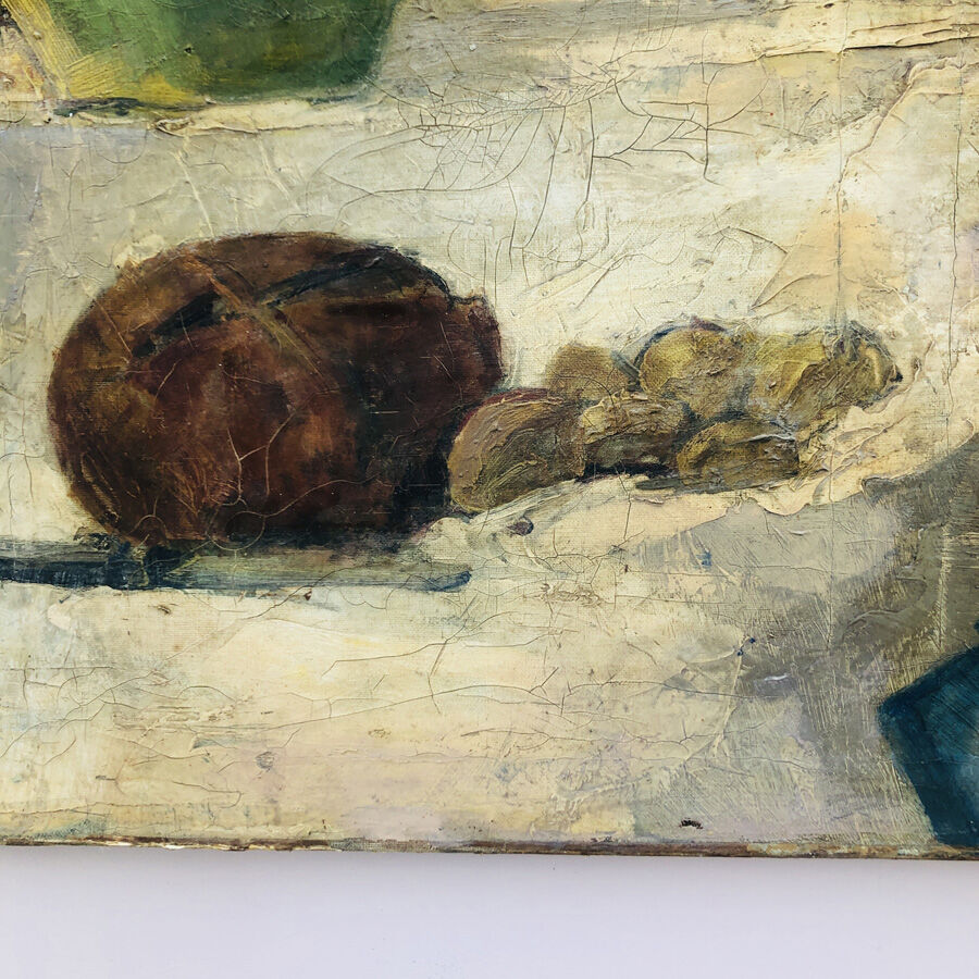 Painting 1954 "Still life" signed L.Bonamy
