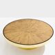 Bamboo and brass marquetry coffee table circa 1980