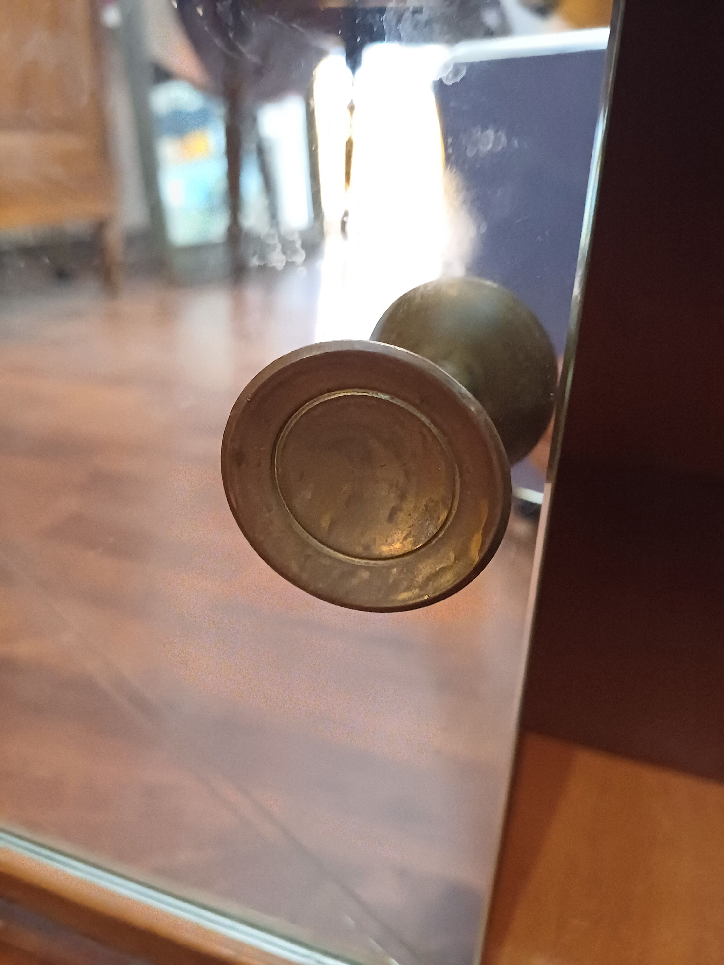 Dressing table large mirror free form vintage 1950