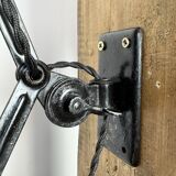 Black Industrial Bauhaus Scissor Wall Lamp from Kaiser Idell, 1930s