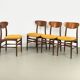 Lot de 4 chaises de salle à manger, années 1960