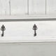 White wood wall coat rack