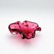 Murano Coupe Flavio Poli Sommerso Rubies & Original Pilon 17cm 1960