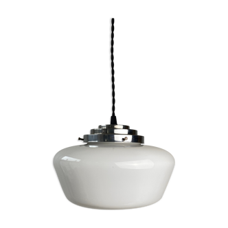 Old vintage opaline pendant lamp