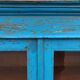 Old wooden glazed cabinet with two doors and two drawers