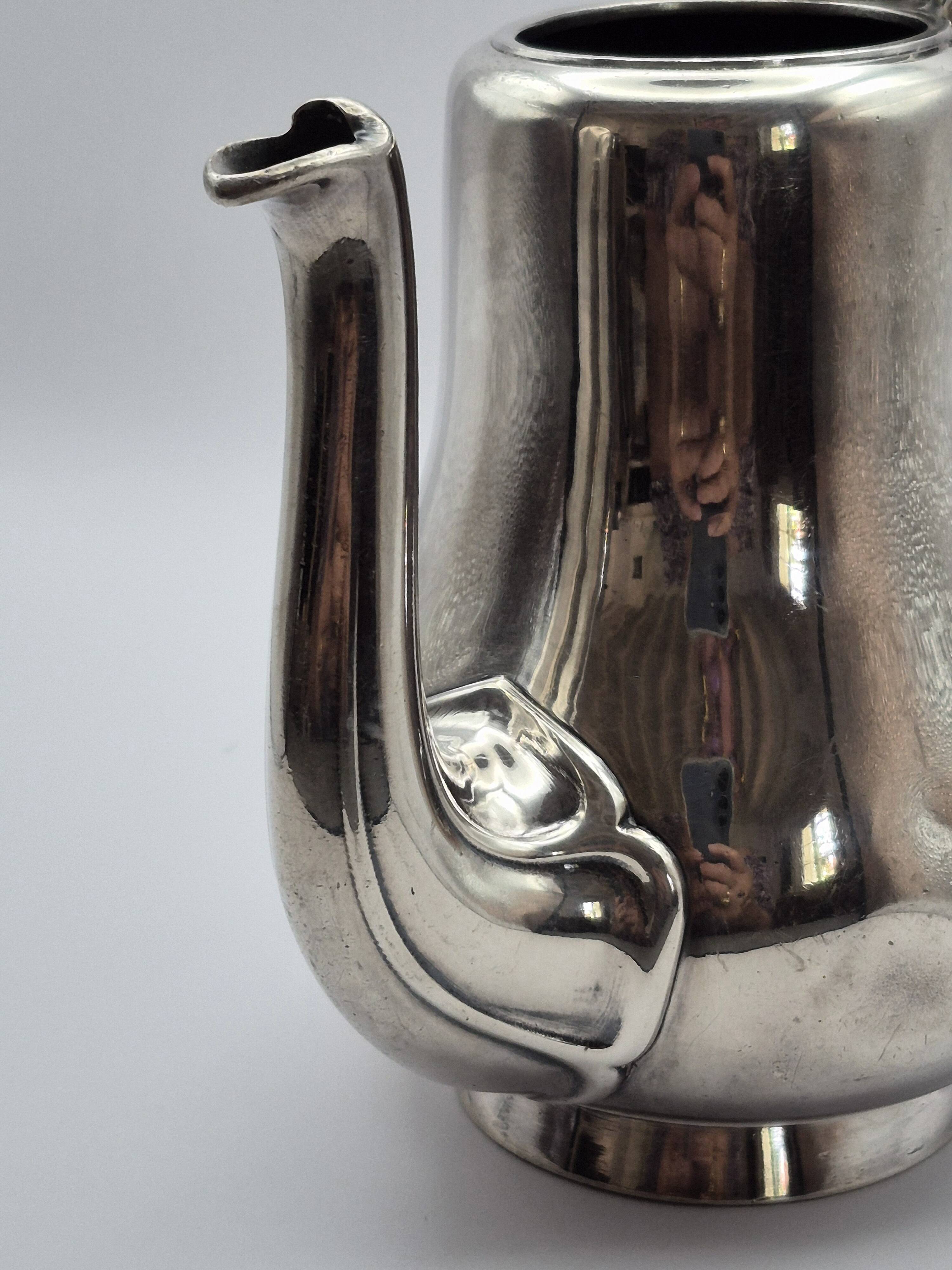 Antique teapot/coffee pot, silver-plated, Christofle house – A499