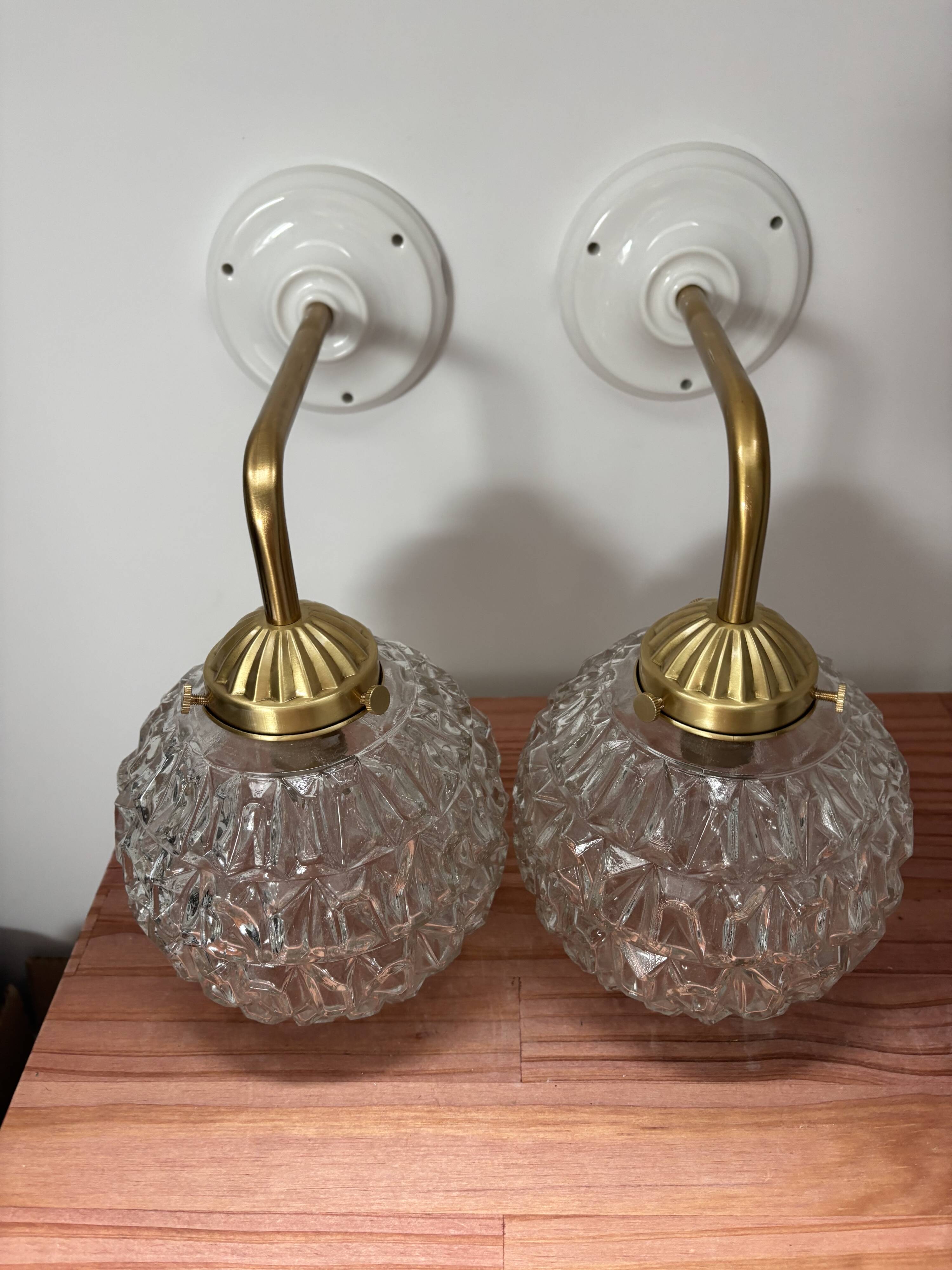 Pair of vintage wall sconces