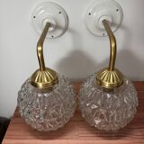 Pair of vintage wall sconces