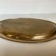 Oval brass tray