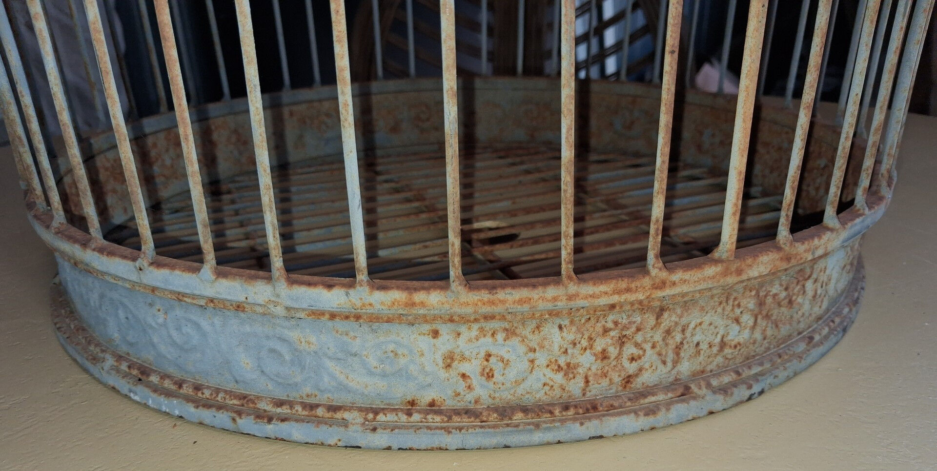 Very large decorative metal birdcage -