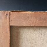 Oil painting on canvas of the courtyard of the pasha's mosque in Oran 1948