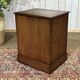 Office cabinet in oak with English leather top from the 1990s.