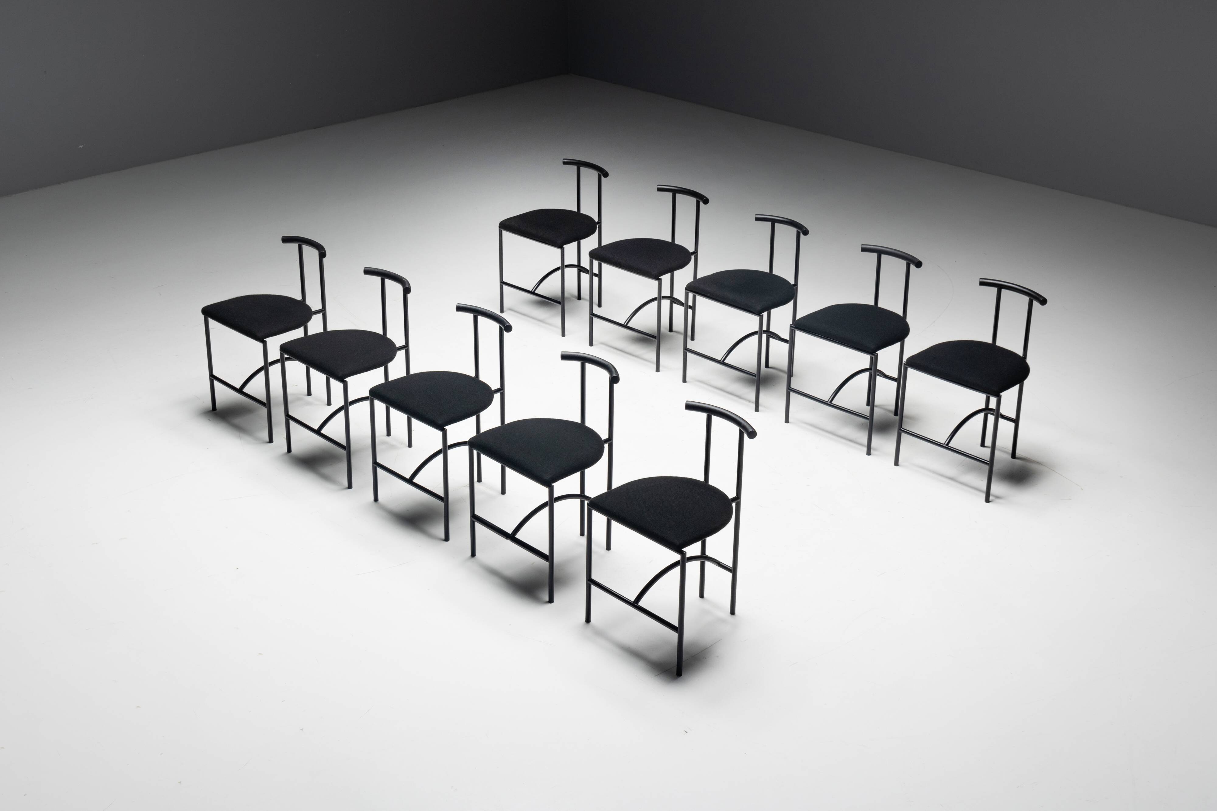 Postmodern "Tokyo" Dining Chairs by Rodney Kinsman for Bieffeplast, Italy, 1980s