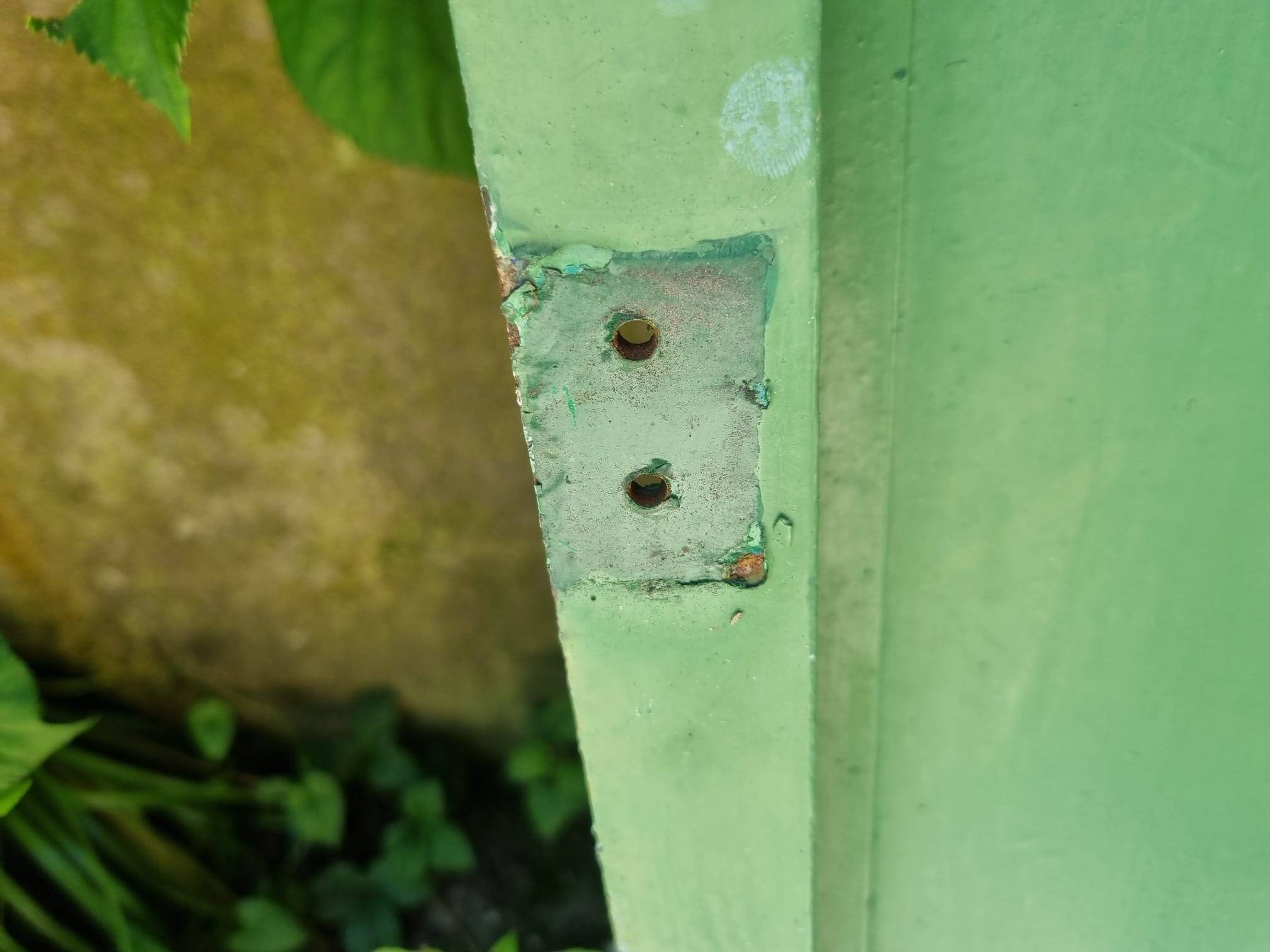 Workshop/industrial style steel door