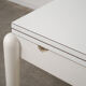 White extendable table, Italian design, 1980s, made in Italy
