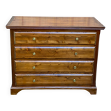 Louis Philippe vintage chest of drawers in solid wood from the 1950s.