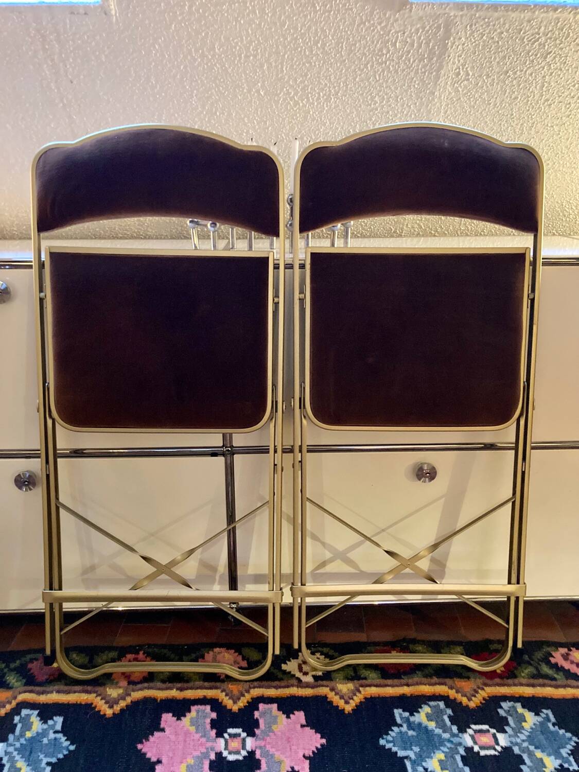 Pair of folding chairs Chaisor