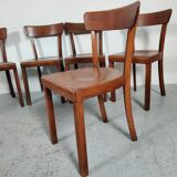 6 vintage bistro chairs, 50s/60s