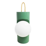 Table or hanging lamp, wood and glass, 1970