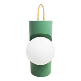 Table or hanging lamp, wood and glass, 1970