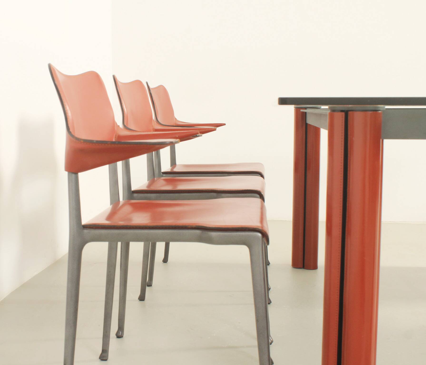 Set of six Kumo chairs by Toshiyuki Kita for Casas, Spain, 1989