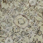 Tapis Persan Vintage Crème Fait Main, Élégance Florale Classique, 194x328