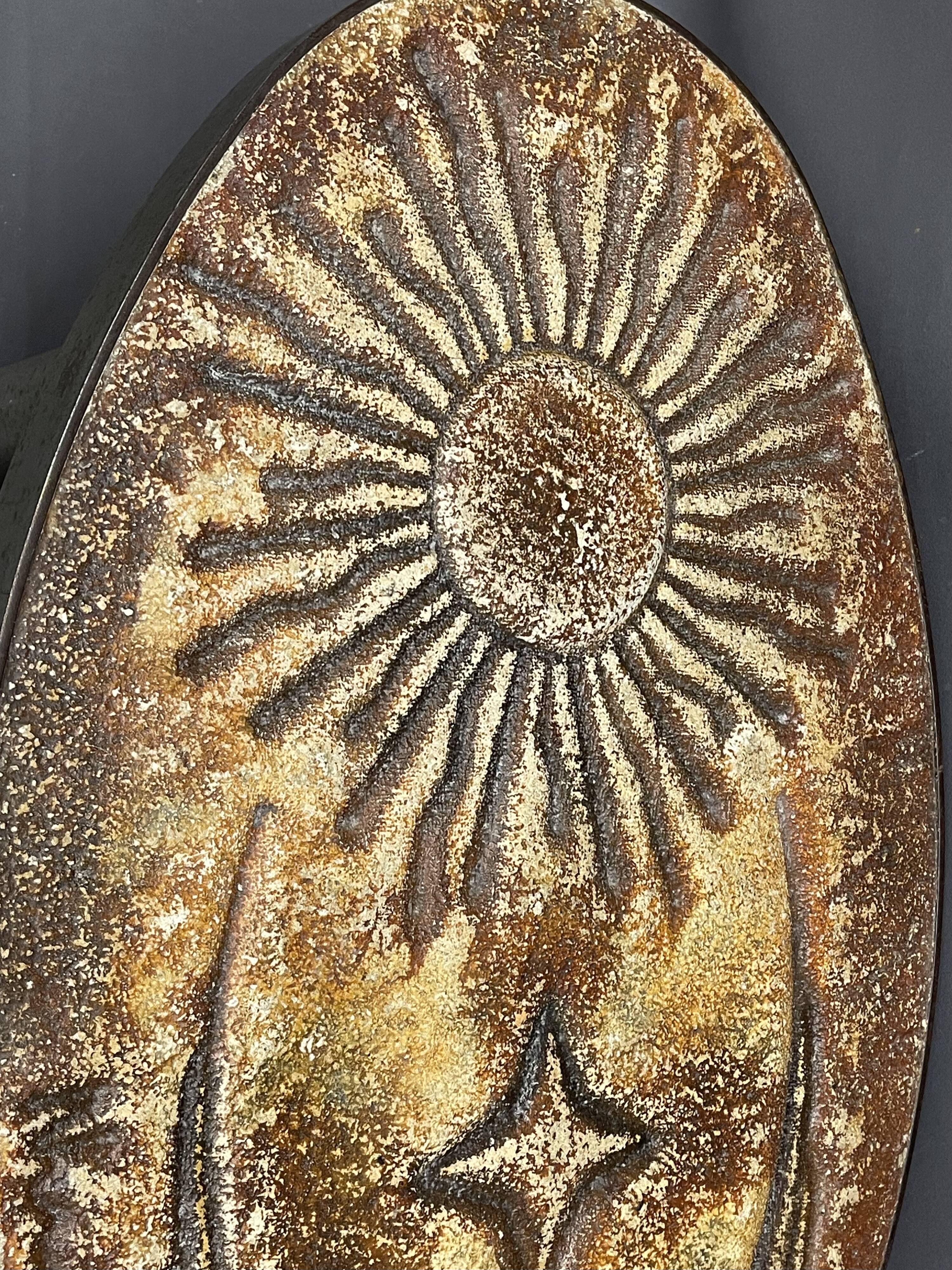 Sun coffee table in lava stone period 1960