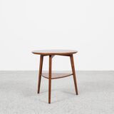 Midcentury Danish round side table in teak by Holger Georg Jensen for Kubus 1960s