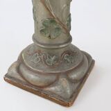 Art Nouveau console or pied de stall in glazed plaster, 1920s