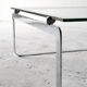 Coffe Table designed by Vittorio Introini, Steel and Glass, Italy, 1970s