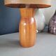 Table lamp with wooden base - dried flowers shade - Ref 1004