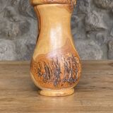 Ikebana wooden vase