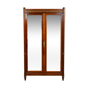 Armoire à glace de style Louis XVI – Acajou et bronzes dorés – XIXe siècle