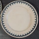 Set of 5 Badonviller Cathage dessert plates