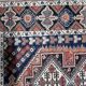 Antique Persian Afshar rug 115cm x 142cm 1920s - 1C1237