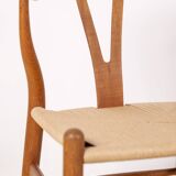 4x Hans J. Wegner Oak CH24 Wishbone Chair, 1980s Denmark