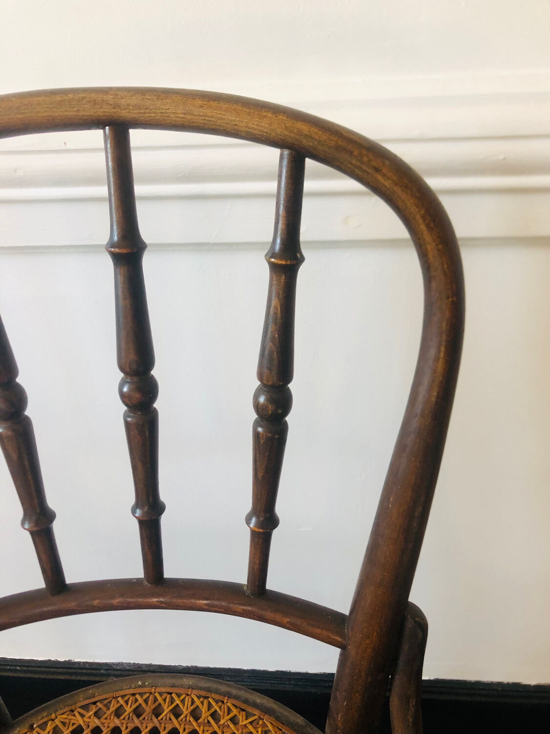 Pair of bistro chairs signed Thonet