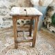 Wooden workshop stool