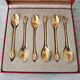 Box of 6 old teaspoons