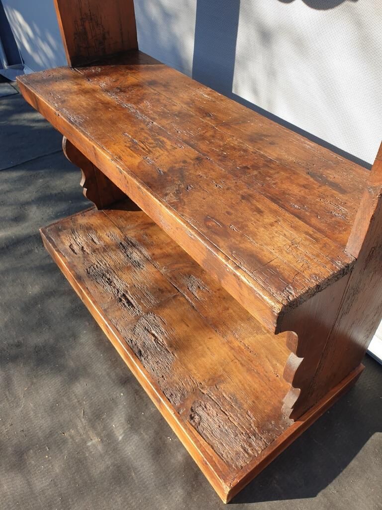 19th-century asymmetrical shelves estaminet display