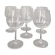 Six verres a vin en cristal Daum France