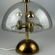 Lampe de table des années 60 des années 70 par Doria Leuchten Allemagne laiton de verre Space Age