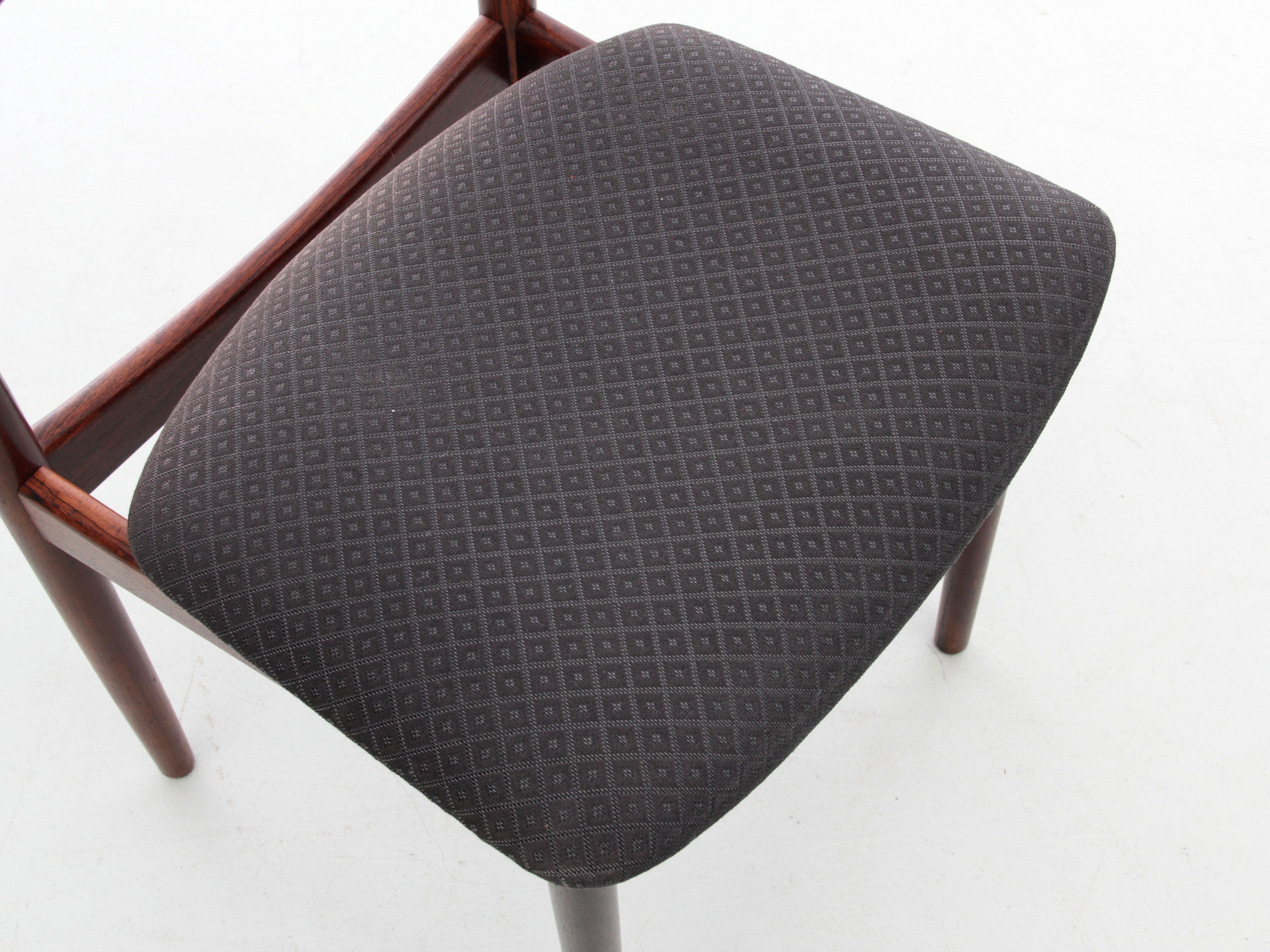 Suite of 4 Scandinavian teak chairs model 39