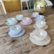 Arcopal service - 8 cups and saucers